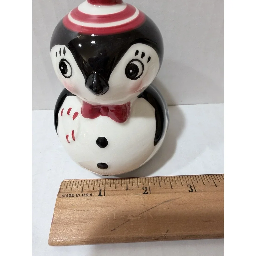 Johanna Parker Carnival Cottage Christmas Penguin Salt & Pepper Shaker Set